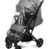 Детская прогулочная коляска Panda Baby XX с дождевиком светло-серый цвет